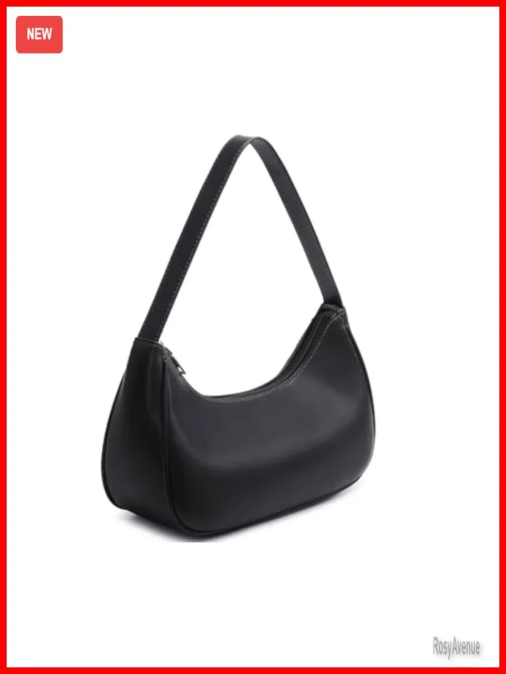 Lightweight PU Leather Hobo Tote Handbag Shoulder Bag Clutch for Work Travel